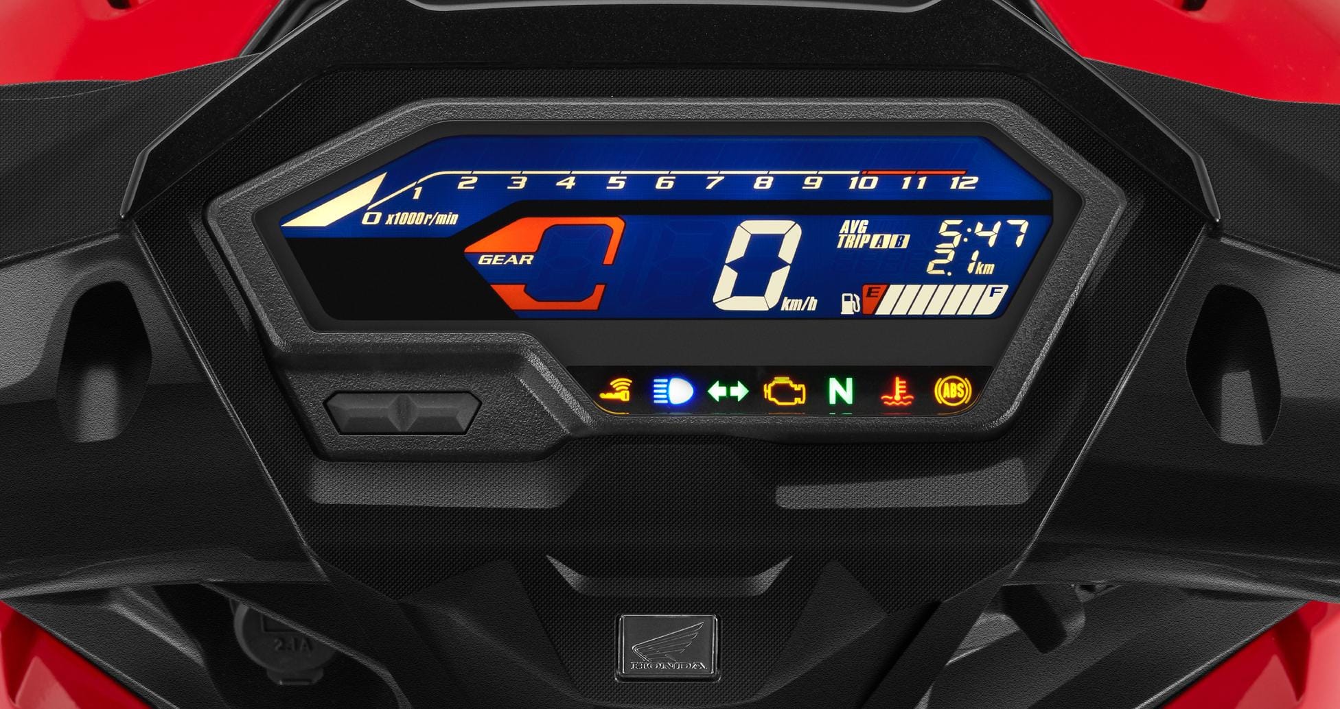 Mặt đồng hồ kỹ thuật số dạng âm bản có thiết kế nhỏ gọn, sắc nét