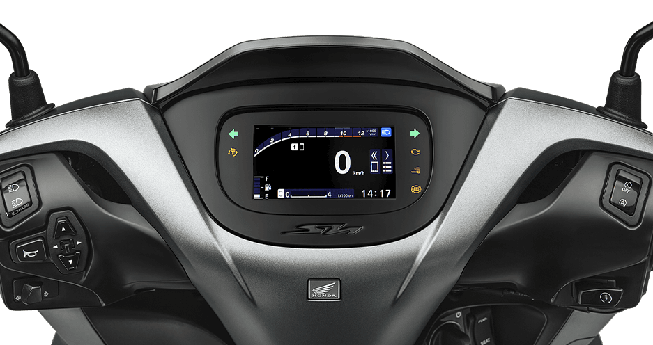 Honda SH 125I được thay thế màn hình LCD cũ bằng màn hình màu TFT trên