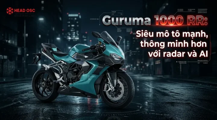 Guruma 1000 RR: Siêu mô tô mạnh, thông minh hơn với radar và AI
