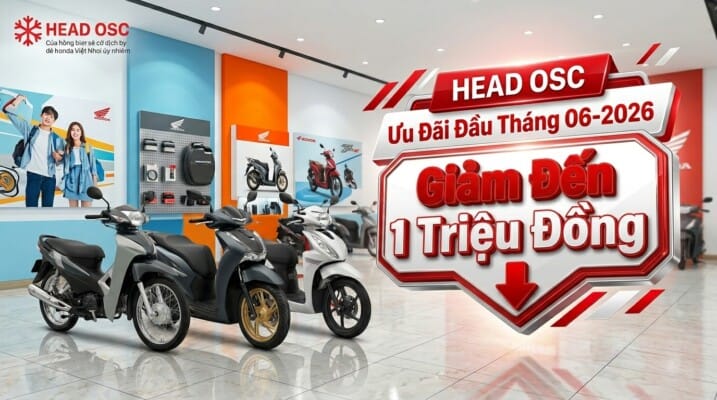 HEAD OSC Ưu Đãi Đầu Tháng 06-2026 – Giảm Đến 1 Triệu Đồng