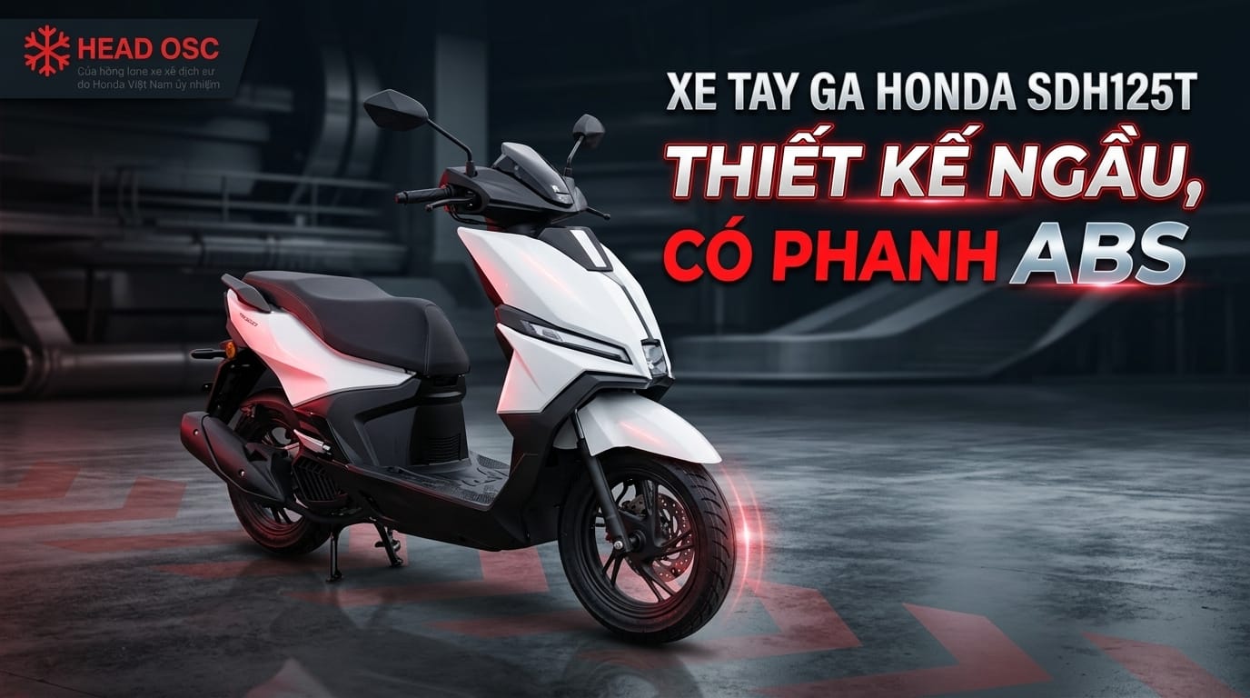 Xe Tay Ga Honda SDH125T Thiết Kế Ngầu, Có Phanh ABS