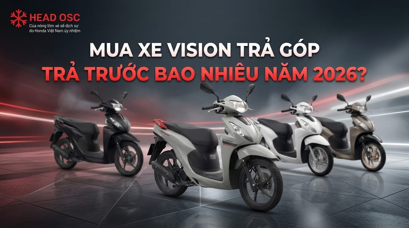 Mua Xe Vision Trả Góp Trả Trước Bao Nhiêu Năm 2026?