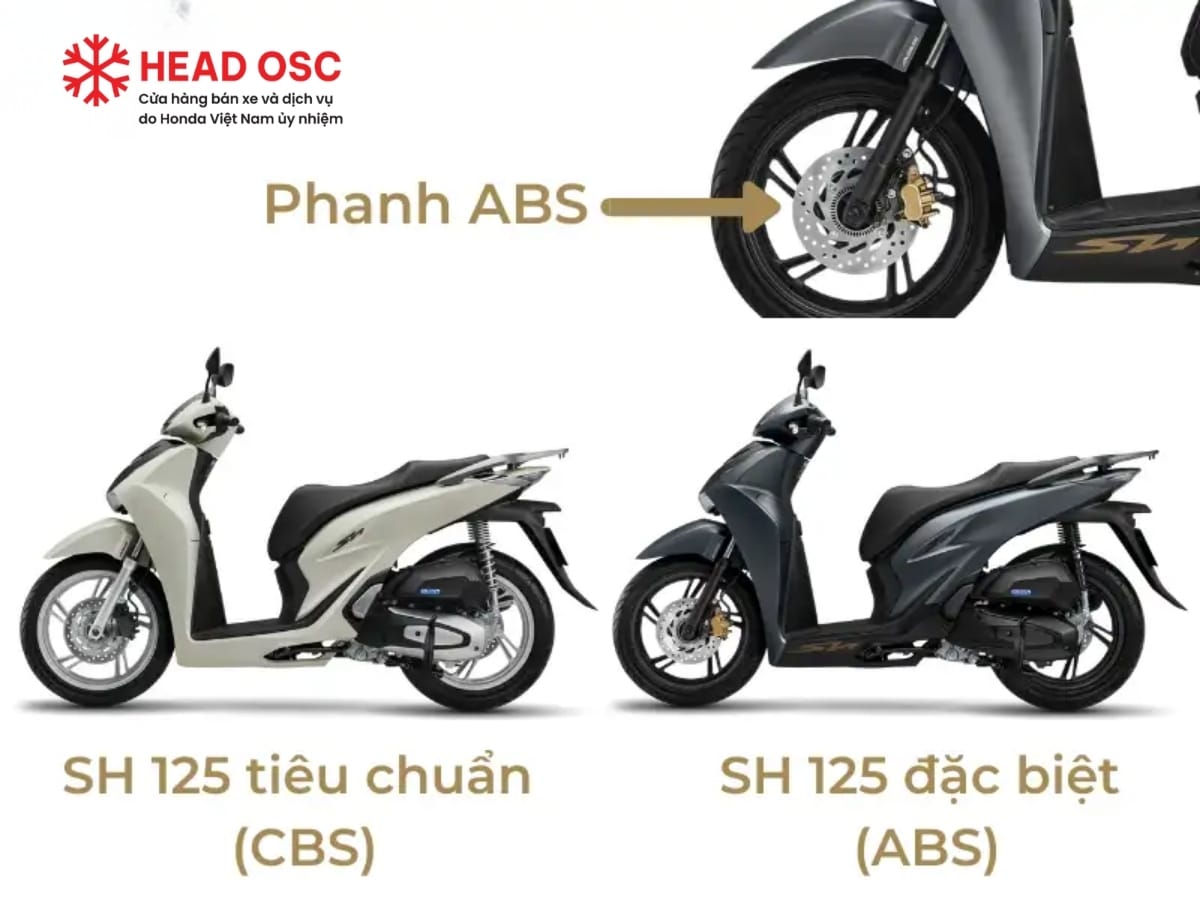 SH 125 ABS và CBS khác nhau như thế nào?